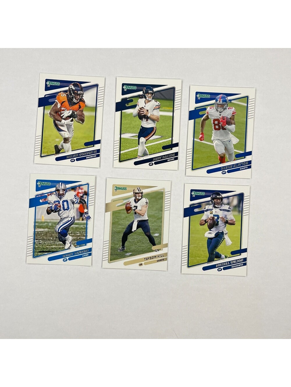 2021 Panini Donruss Football 6 Card Lot